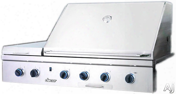 Dacor Discovery Obs52 52 Inch Built-in Gas Grill With 2-20,000 Btu "u" Shaped Burners, Sear Burner, Infrared Rotisserie System, Halogen Lights, Illumina Burner Controls And 2 Integrated Side Burners