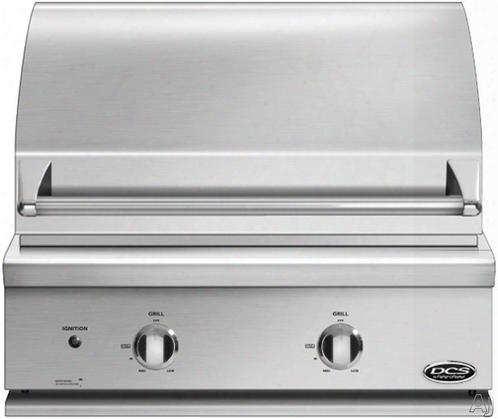 Dcs Bgc30bq 30 Inch Built-in Gas Grill Withh 748 Sq. In Cooking Area, 50,000 Total Btus, Ceramic Rod Technology, Warming Rack And Stainless Steel Construction