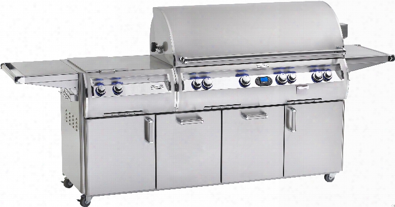 Fire Magic Echelon Collection E1060s4e1n1 111 Inch Freestanding Gas Grill With 1,056 Sq. In. Cooking Surface, 115,000 Btu Stainless Steel Primary Burners, 22,000 Btu Secondary Burners And 15,000 Btu Double Side Burners: Natural Gas