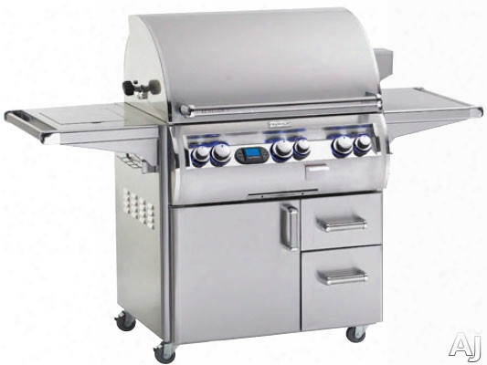 Fire Magic Echelon Collection E790s4e162 73 Inch Freestanding Gas Grill With 792 Sq. In. Cooikng Surface, 15,000 Btu Side Burner, Wood Chip Smoker, Heat Zone Separators And Backlit Safety Knobs