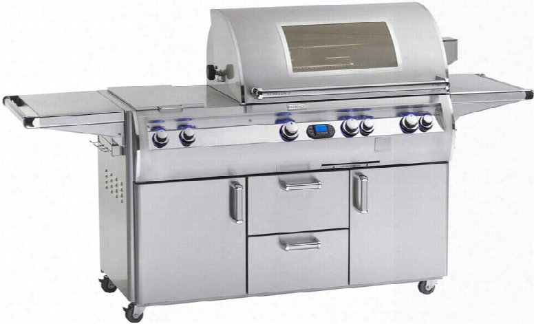 Fire Magic Echelon Collection E790s4l1n71w 92 Inch Freest Anding Gas Grill With Infrared Burner, Wood Chip Smoker, Digital Thermmeter, 792 Sq. In. Cooking Surface And 30,000 Btu Double Side Burner: Natural Gas