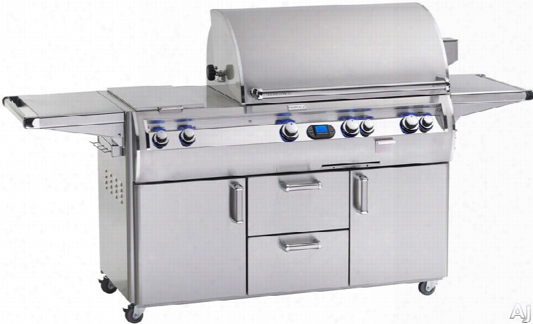Fire Magic Echelon Collection E7 90s4l1p71 92 Inch Freestanding Gas Grill With 792 Sq. In. Cooking Surface, 30,000 Btu Double Side Burner, Wood Chip Smoker, Digital Thermometer And One Infrared Burner: Liquid Propane