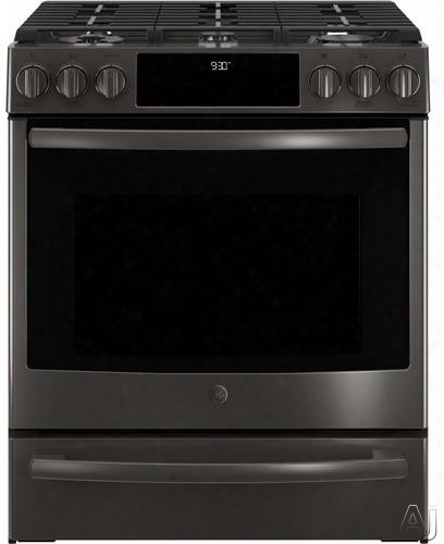Ge Profile Pgs930 30 Inch Slide-in Gas Range With True Convection, Wifi Connect, Integrated Grill-griddle, Tri-ring Burner, Steam Clean, Storage Drawer, Continuous Grates, 5 Sealed Burners, 5.6 Cu. Ft. Capacity, Star-k Certified And Ada Compliant