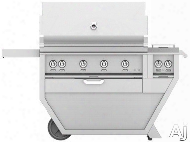 Hestan Gsbr42cx2 61 Inch Freestanding Grill With 782 Sq. In. Grilling Area, 4 Sear Burners, Rotisserie, Double Side Burners, 148,000 Btu, Horizon Spring Assisted Hood, Warming Rack, Temperature Gauge And One-push Ignition: Stainless Steel