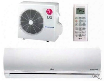 Lg Art Cool Premier La180hyv1 18,200 Btu Single Zone Mini-split System With 30,709 Btu Heating Capacity, 13.48 Eer, 24 Seer, 742 Cfm, Low Ambient Operation, Inverter Technology, Sleep Mode, 24 Hr. Timer And Defrost Control (lan180hyv1 Indoor Unit / Lau180