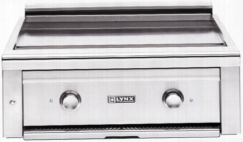 Lynx Asado Series L30ag 30 Inch Built-in Gas Grill With Two Independent Burners, 525 Sq. In. Cooking Surface, Simple Knob Control And 304 Stainless Steel Construction
