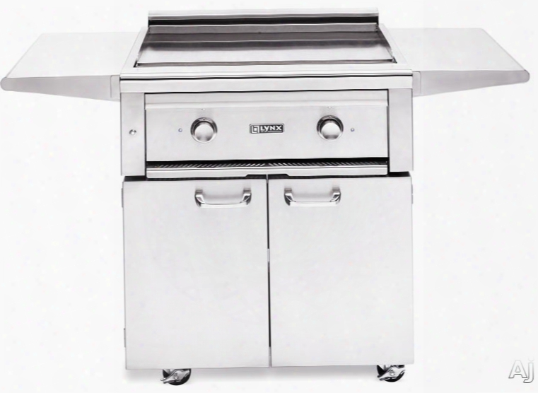 Lynx Asado Series L30agf 30 Inch Freestanding Gas Grill With 525 Sq. In. Cooking Surface, 304 Series Stainless Steel Construction, Two Independently Controlled Infrared Burners And Easy Knob Control
