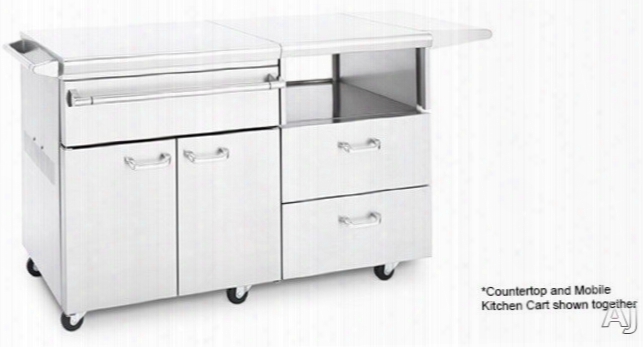 Lynx Lmkc54 54 Inch Mobile Kitchen Cart - Shown With Countertop