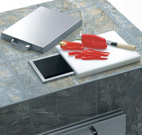 Lynx Professional Grill Series L18ts Trash Chute With Cutting Board And Stainless Steel Cover