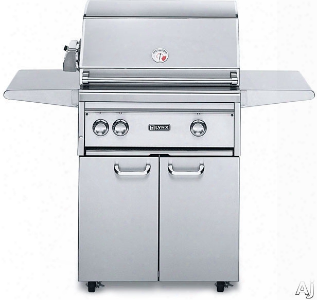 Lynx Professional Grill Series L27psfr3 53 Inch Freestanding Gas Grill With 685 Sq. In. Cooking Surface, 50,000 Total Btus, Prosear2 Burner, Rotisserie, Rear Infrared Burner And Halogen Surface Lighting