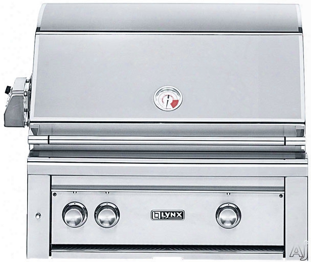 Lynx Professional Grill Series L30psr2 30 Inch Built-in Gas Grill With 840 Sq. In. Cooking Surface, Prosear2 Burner, Red Brass Burner, 3-speed Rotisserie And Hot Surface Ignition