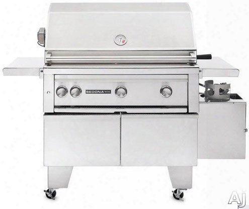 Lynx Sedona Series L600adar 56 Inch Freestanding Gas Grill With 733 Sq. In. Cooking Surface, 69,000 Total Btus, Prosear Burner, Rotisserie Burner, Ada Compliant And Halogen Surface Lighting