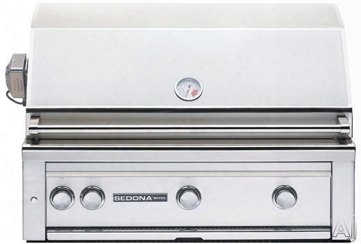 Lynx Sedona Series L600ps 36 Inch Built-in Gas Grill With Prosear Burner, Temperature Gauge, Led Control Light, 891 Sq. In. Cooking Surface, 69,000 Total Btus And 2 Stainless Steel Tube Burners