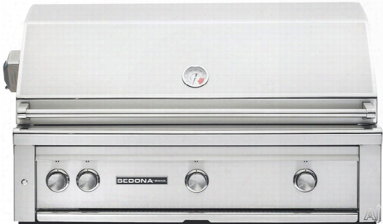 Lynx Sedona Series L700psr 42 Inch Built-in Gas Grill With 83,000 Btu, 1049 Sq. In. Cooking Surface, Independent Rotisserie Burner, Led Ajd Halogen Illumination, Ceramic Briquettes And Stainless Steel Grilling Grates