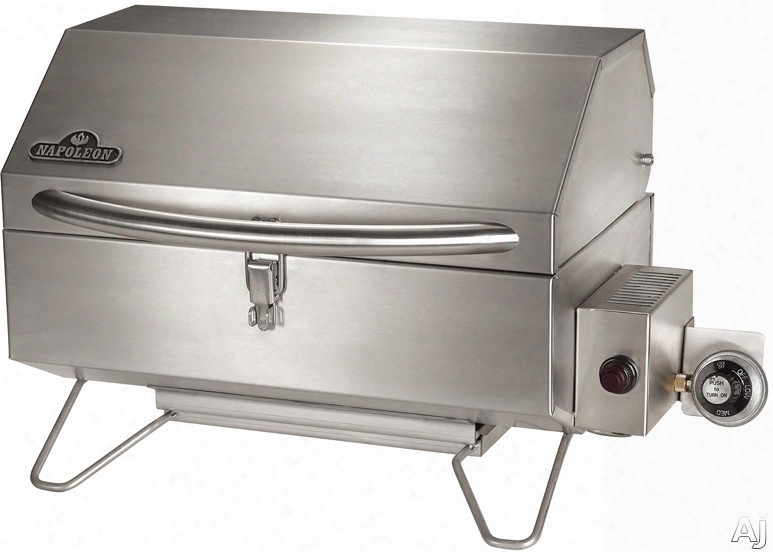 Napoleon Freestyle Series Ptss215pi 26 Infh Portable Gas Grill With 14000 Btu Burner, Quicksnap Latch, Wind Resistant, 320 Sq. In. Cooking Surface And Folding Legs: Infrared Burner