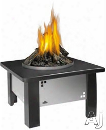 Napoleon Gpf 20 Inch Patioflame Outdoor Gas Fireplace With 60,000 Total Btu, Glocast Log Set, Stainless Steel Construction And Optional Granite Top Table