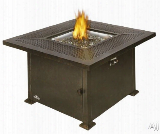 Napoleon Madrid Patioflame Series Gpfts42bz Square Patioflame Table With 40,000 Btus, Rust-proof All Aluminum Construction, Stainless Steel Square Burner And Rustic Bronze Color Appearance