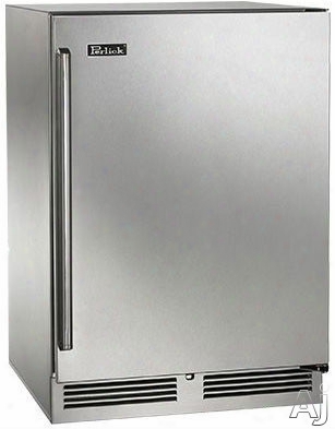 Perlick Signature Series Hp24fo3 24 Inch Built-in Undercounter Outdoor Freezer With 5.2 Cu. Ft. Capacity, 2 Adjustable Full-extension Shelves, Digital Temperature Controls, Optional Lock And Optional Stacking Kit