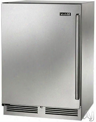 Perlick Signature Series Hp24fo31l 24 Inch Built-in Undercounter Outdoor Freezer With 5.2 Cu. Ft. Capacity, 2 Adjustable Full-extension Shelves, Digital Temperature Controls, Optional Lock And Optional Stacking Kit: Stainless Steel, Left Hinge Door Swing