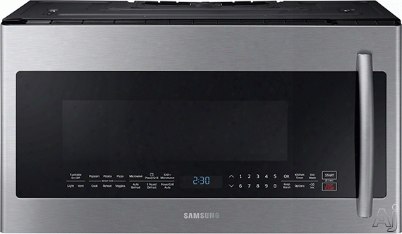 Samsung Me21k7010ds 2.1 Cu. Ft. Over-the-range Microwave With 1,000 Cooking Watts, 10 Power Levels, 400 Cfm, Powergrill, Sensor Cooking, Cooking Presets, Eco Mode, Turntable On/off And Glass Touch Controls: Stainless