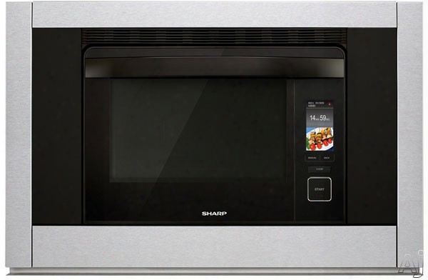 Sharp Supersteam Oven Ssc3088as 30 Inch Single Electric Wall Oven With 1.1 Cu. Ft. Capacity, Supersteam Grilling, Steam Roast, Gentle Steam, Convection Bake, Convection Broil, 58 Pre-set Smart Cook Options And Self-cleaning Mode