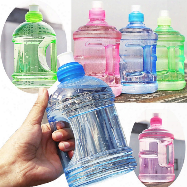 0.5l Bpa Free Sport Gym Training Party Drink Water Bottle Cap Kettle +handle