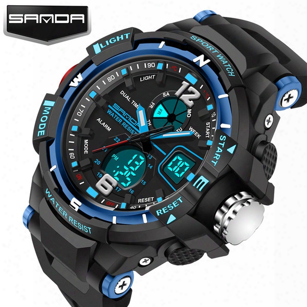 2016 New Sanda Brand Hot Children Watch Outdoor Sports Kids Boy Girls Led Digital Alarm Waterprood Wristwatch Children&#039;s Watches