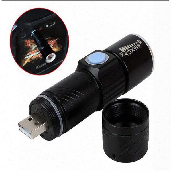 3 Mode Outdoor Flash Night Light Torch Mini Zoom Rechargeable Powerful Usb Led Flashlight Ac Lanterna For Outdoor Travel