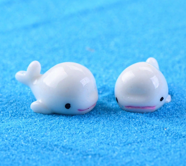 30pcs Free Shiping White Color Tiny Dolphin Fairy Garden Miniature Decor Diy Home Desk Artificial Resin Indoor And Outdoor Decor Accessory