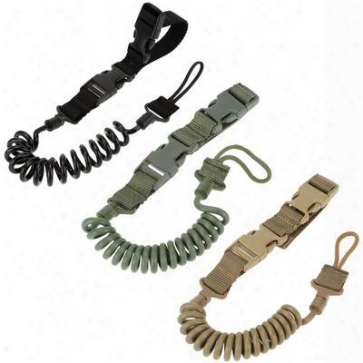 Anti Lost Fans Be Wasted Elastic Spring Outdoor Keychain Lanyard Lanyard Tactical Tactical Multi-function Safety Rope Adjustable Bungee Tactical