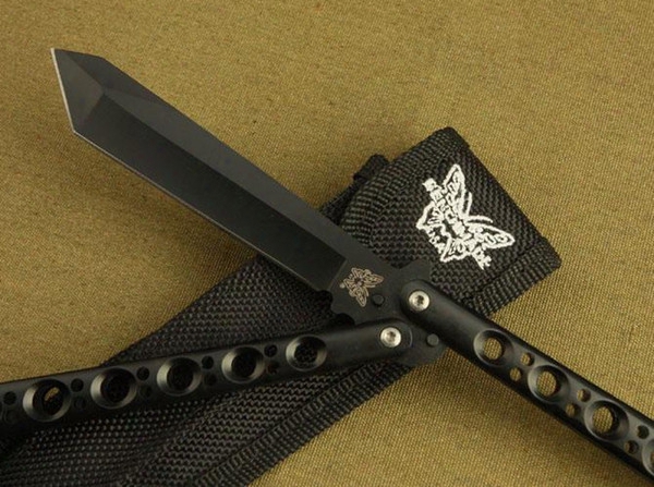 Black Butterfly Bm47 Balisong Knife Free-swinging Knife Hunting Knife Outdoor Camping Knives Gift B520m