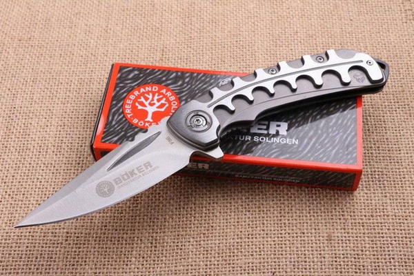 Boker F86 Hunting Knife/folding Knife 5cr15mov Blade Steel  Handle Camping Outdoors Pocket Survival Knife Edc Tool Free Shipping