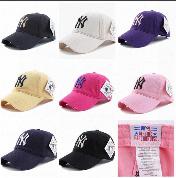 Brand Ny Long Brim Baseball Cap 2017 Hot Ny Dad Dodge Hat Classic Sun Hat Summer Casual Fashion Outdoor Sports Baseball Cap Hip Hop Street