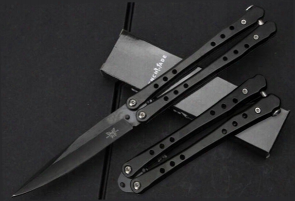 Butterfly Knife 440c Blade Jilt Free-swinging Benchmade 55bk Black Balisong Outdoor Survival Tactical Knive S Folding Camping Knives B263q