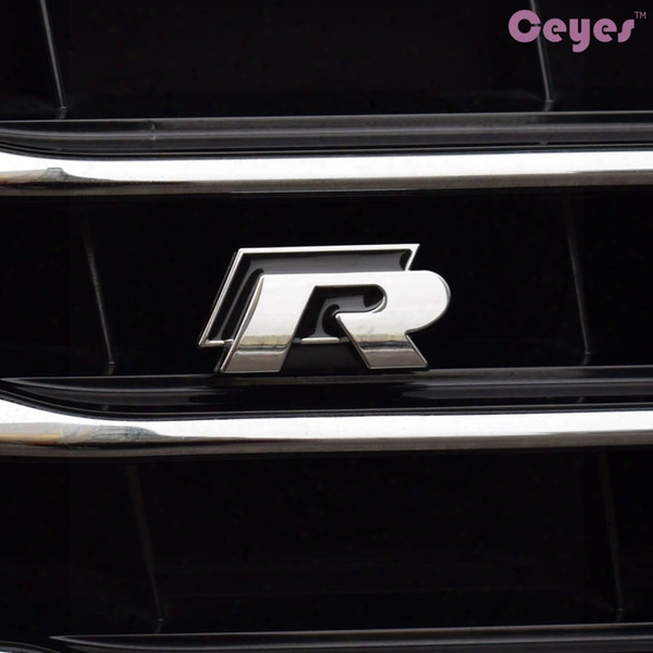 Car Emblems Sticker Case R Line For Audi Bmw Seat Toyota Corolla Vw Font Grill Badge Stickers Car Styling
