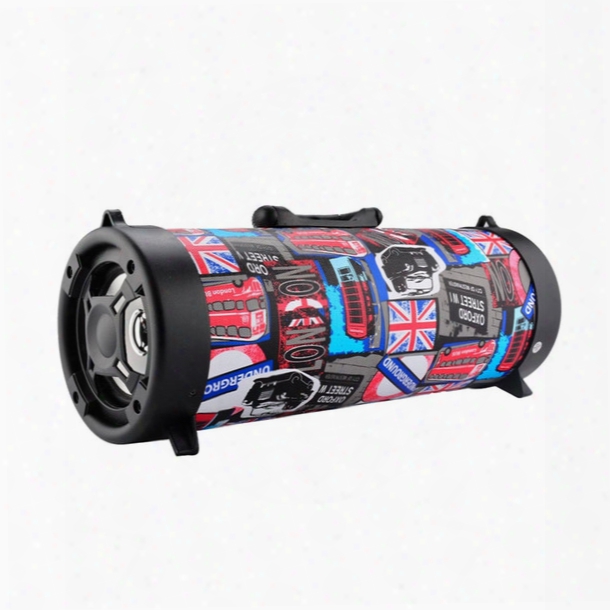 Ch-m18 Subwoofer 15w Big Power Wireless Bluetooth Speaker Portable Cool Graffiti Hip Hop Style Adjustable Bass Outdoor Music Player In Stock