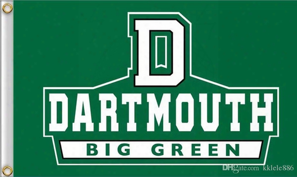 Dartmouth Big Green Flag 90 X 150 Cm Polyester Ncaa Stars And Stripes Outdoor Banner