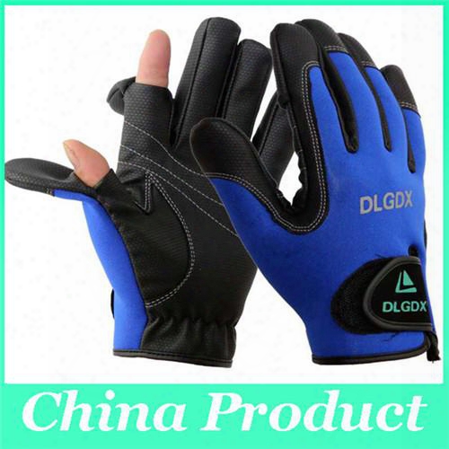 Dlgdx Fishing Gloves High Quality Anti Slip Outdoor Sports Slip-resistant Cycling Bicycle Motorcycle Gloves Folding Fingers Gloves
