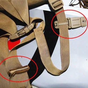 Edc Gear 5 Pcs/lot Outdoors Wholesale Factory Plain Connection Molle Webbing Buckle Clip Military Fans Backpack Accessories