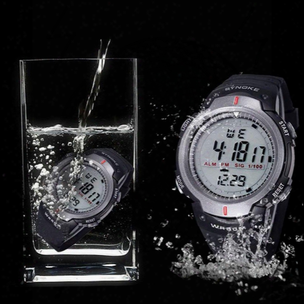 Fashion Watches Men Sport 50m Waterproof Electronic Digital Led Watch Men Outdoor 2 Color Wrist Watches For Men Orologi Uomo