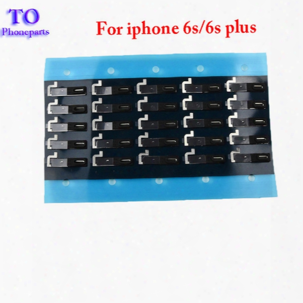 For Iphone 6 6s 7 Plus Earpiece Ear Speaker Self Adhesive Anti Dust Screen Grill Mesh With Rubber Gasket Replacement