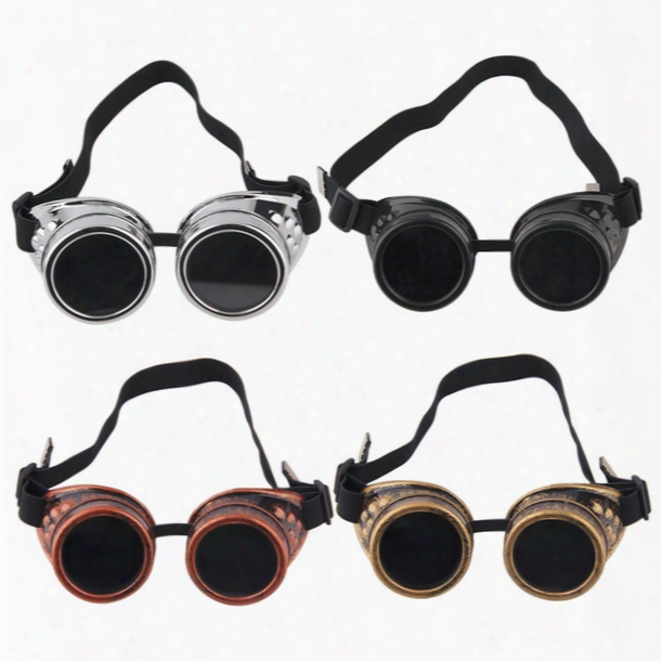 Goggles Steam Punk Glasses Vintage Retro Welding Punk Victorian For Bike Free Shipping