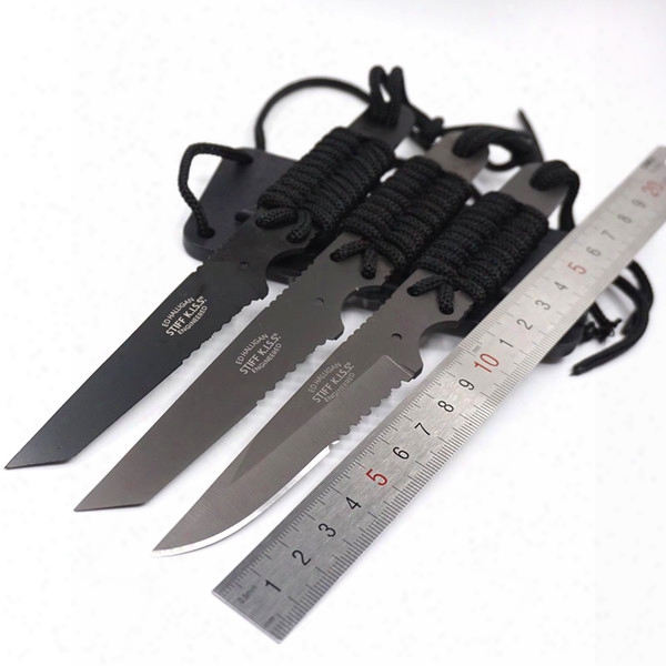 High Quality 2310 Hunting Survival Knife Self-defense Diving Straight Knives 3cr13 Stainless Steel Full Tang Fixed Blade Knife Outdoor Edc