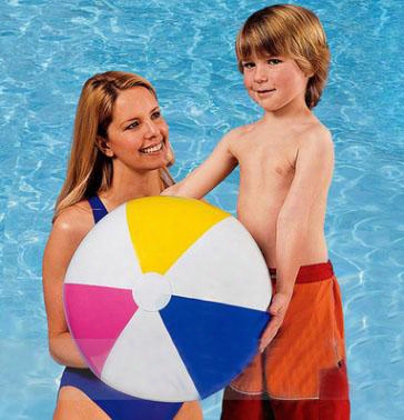 Medium 4 Colors Plastic Beach Ball Inflatable Ball For Kid Child Outdoor Play 51cm In Diameter