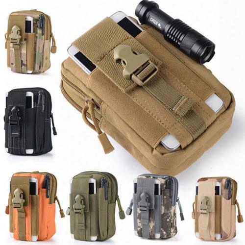 Mixcolors 1000d Tactical Molle Oxford Waist Belt Bags Wallet Pouch Purse Outdoor Sport Tactica Waist Pack Edc Camping Hiking Bag