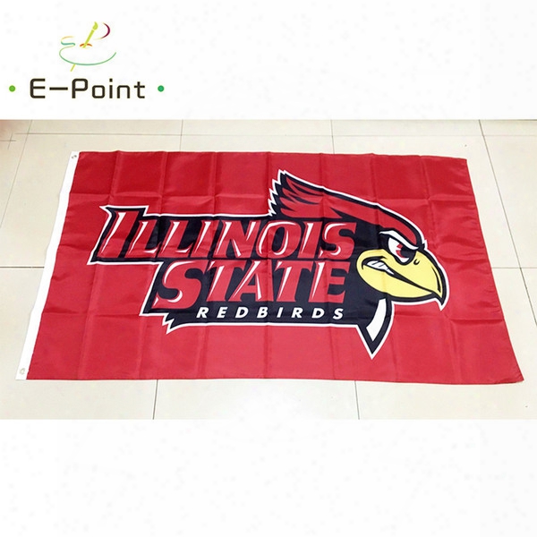 Ncaa Illinois State Redbirds Polyester Flag 3ft*5ft (150cm*90cm) Flag Banner Decoration Flying Home & Garden Outdoor Gifts