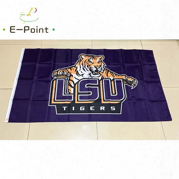 Ncaa Lsu Tigers And Lady Tigers Polyester Flag 3ft*5ft (150cm*90cm) Flag Banner Decoration Flying Home & Garden Outdoor Gifts