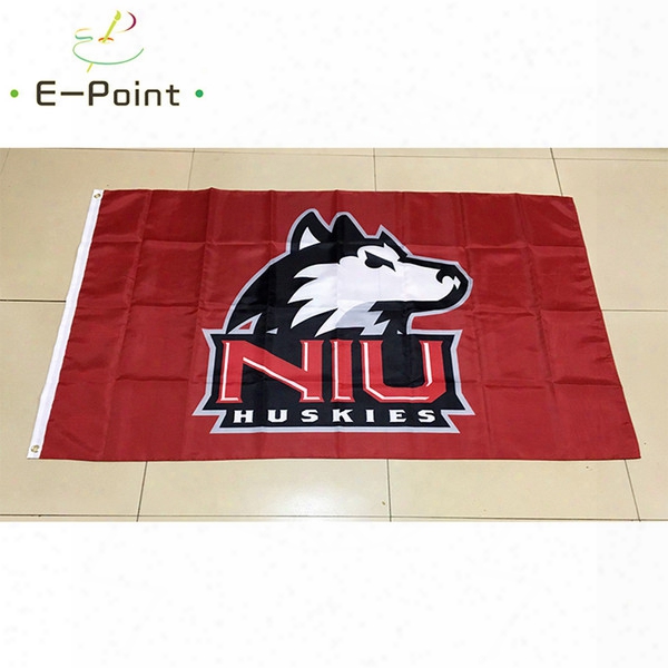 Ncaa Northern Illinois Huskies Polyester Flag 3ft*5ft (150cm*90cm) Flag Banner Decoration Flying Home & Garden Outdoor Gifts