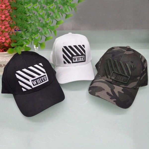 New Cotton Off White Baseball Caps Outdoor Sport Hat Snapback Hat For Men Women Leisure Wholesale Fashion Accessorie Icon Cap