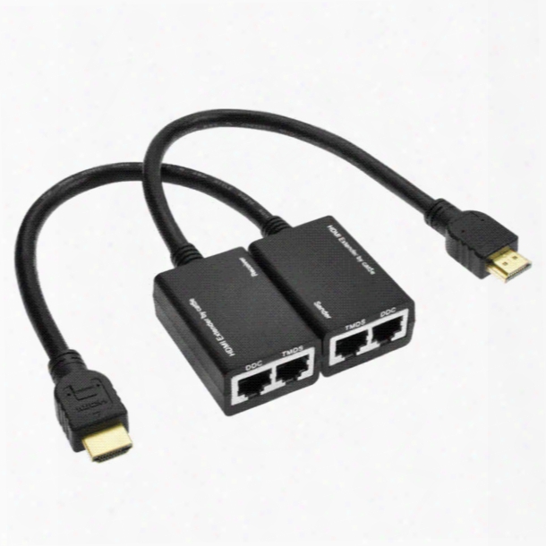 New Hdmi Over Rj45 Cat5e Cat6 Utp Lan Ethernet Balun Extender Repeater - 1080p 3d Cheap Repeater Outdoor